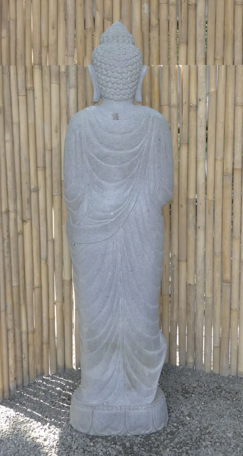  Product image 5 of the product “Standing Buddha with Lotus Flower, ca. 182cm H ”